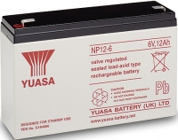Yuasa NP12-6 12V 7Ah Blei AGM Batterie, wartungsfrei, VdS