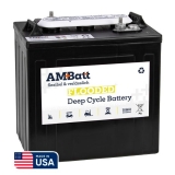 AMBatt AM P-105 ELPT Batterie, 6V 220Ah, Made in USA by Trojan