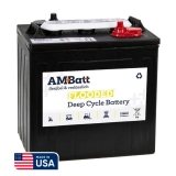 AMBatt AM P-125 ELPT Batterie, 6V 235Ah, Made in USA by Trojan