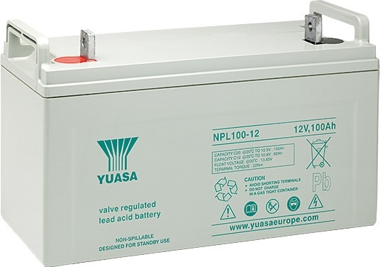 Yuasa NPL100-12, 12V 100Ah Blei AGM Standby-Batterie, wartungsfrei