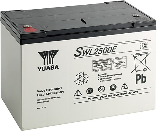 Yuasa SWL2500E, 12V 90Ah Blei AGM Standby-Batterie, wartungsfrei