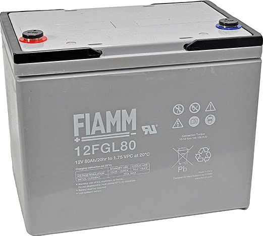 Fiamm 12FGL80, 12V 80Ah Blei AGM Batterie, OGiV wartungsfrei
