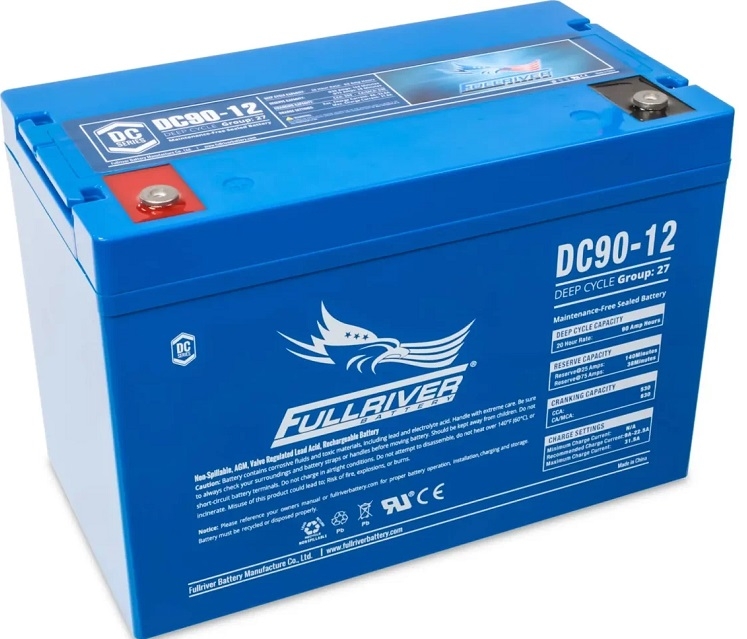 Fullriver DC90-12 12V 90Ah Deep Cycle Blei AGM Batterie wartungsfrei