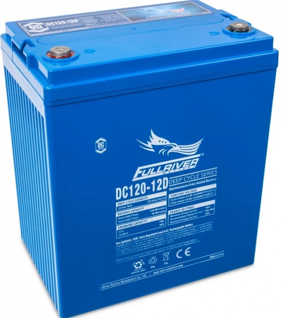 Fullriver DC120-12D 12V 120Ah Deep Cycle Blei AGM Batterie wartungsfr.