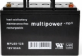 Multipower MPL65-12S Blei AGM Batterie mit VdS, Stückz. bitte anfragen